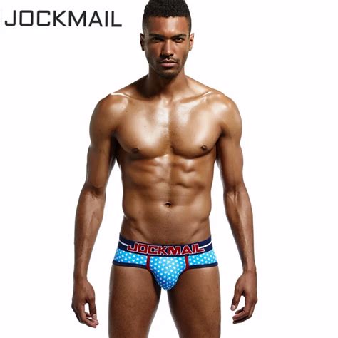 JOCKMAIL Brand Sexy Men Underwear Briefs Bikini Calzoncillos Hombre Slip Cueca Gay Pouch WJ Man