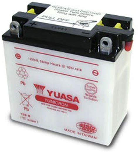 Batterie Moto Yuasa YB9 B 12V 9Ah