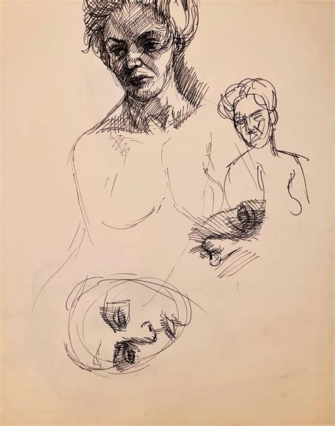 Ian Hornak Untitled Renaissance Female Nude Figure Study Ian