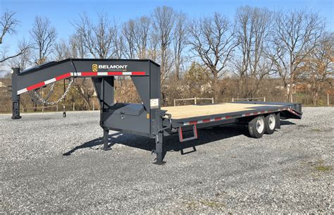 belmont gooseneck deckover trailer burkholder manufacturing
