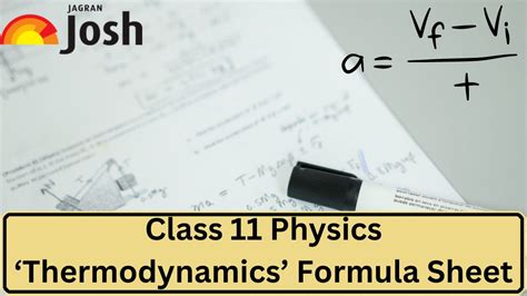 Cbse Class 11 Physicsthermodynamics Formula List Definitions And