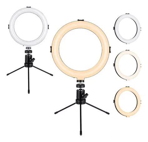 Ring Light Led Mesa Iluminador Blog Tripé 8 Polegadas 20cm MercadoLivre