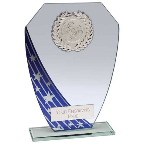 Any Sport Starlight Blue Glass Plaques A1 Trophies