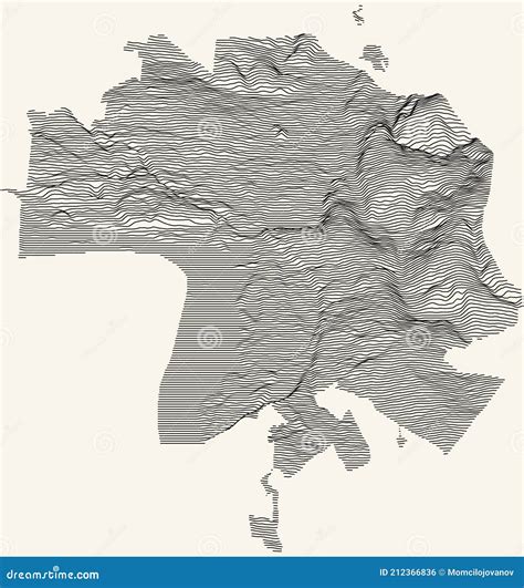 Topographic Map of Kazan, Russia Stock Vector - Illustration of