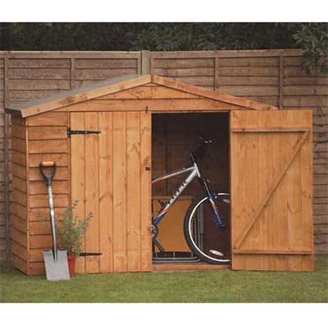 Forest Garden Fsc Larchlap Timber Bike Storage Cabinet 7 X 5ft Free