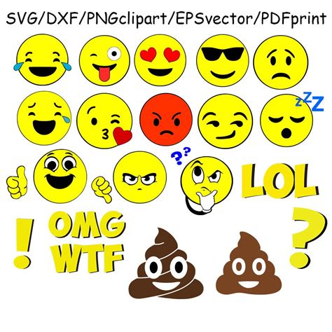 Adorable Emoji Smiley Free Svg File Svg Free Files Em