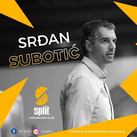 POTVRĐENO Srđan Subotić novi je trener KK Splita DALMACIJA DANAS