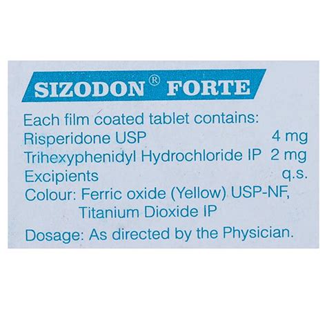 Buy Sizodon Forte Tablet 10 Tab In Wholesale Price Online B2b
