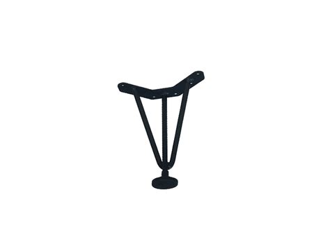 ФМС Опора комода "LOFT" Н-150 черная (до 50кг) - купить в ТДМ Мебельная ...