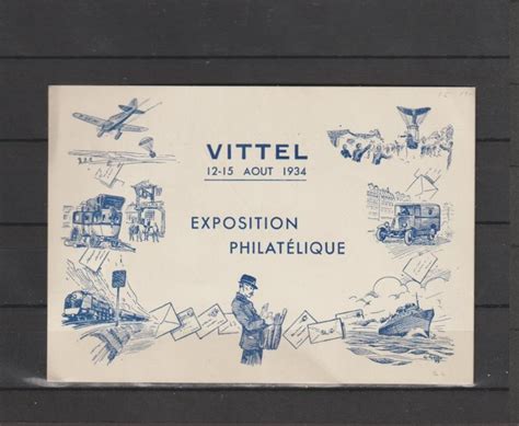 France 1934 Rare Carte Officielle De L Exposition Catawiki