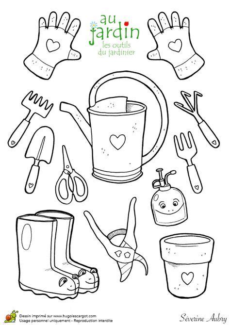 Coloriages Jardinage Les Outils Du Jardinier Outils Jardinage