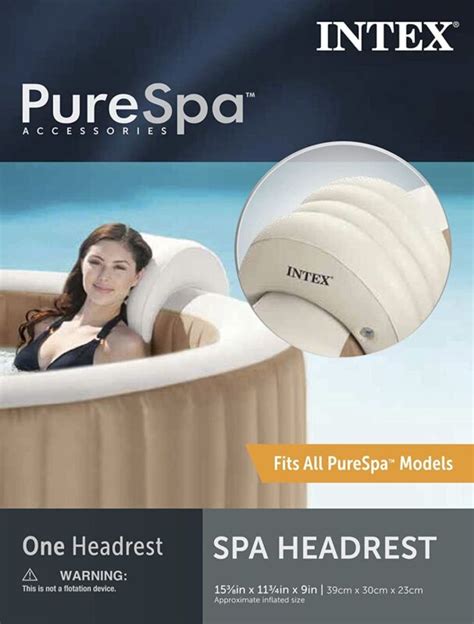 Intex Purespa Headrest Removable Inflatable Hot Tub Accessory For Sale From United States