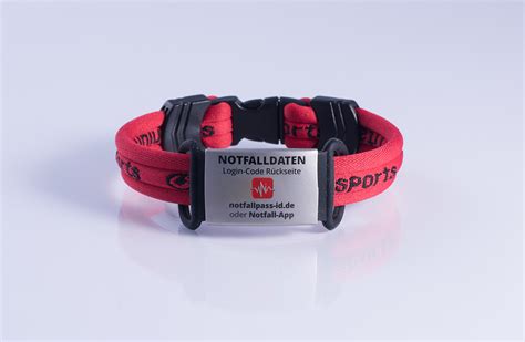 Notfallarmband SOS Armband ID für Erwachsene Kinder und Senioren