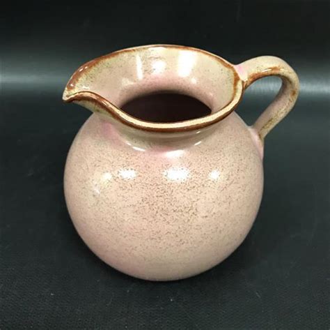 Lot NICODEMUS ART POTTERY PITCHER PUSSY WILLOW GLAZE ½ H