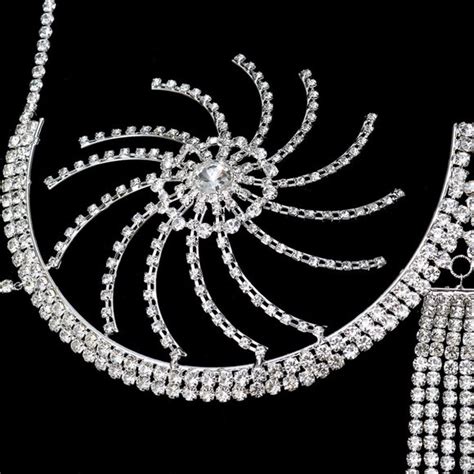 Calishadow Jewelry Rhinestone Chest Bracket Tassel Bra Chain Lingerie Crystal Bikini Body
