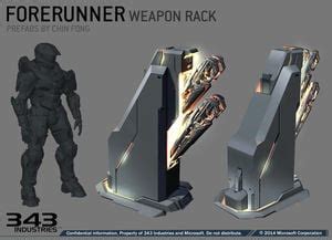 Forerunner Weapon Rack Halopedia The Halo Wiki