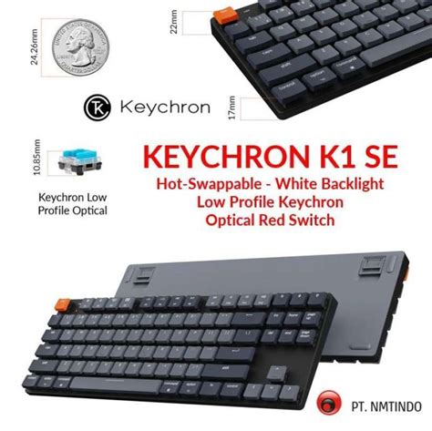 Promo Keychron K Se Ultra Slim Tkl Optical Hot Swappable White Backlight Diskon Di Seller