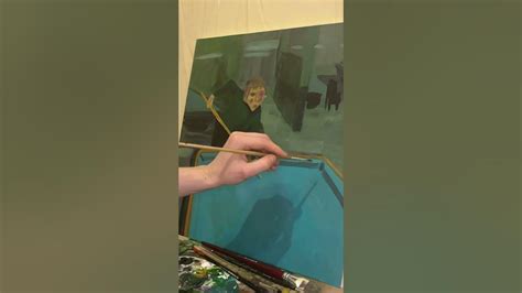 А вы любите бильярд?🎱 #картина #процесс #художник #холст - YouTube