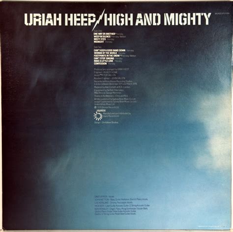 URIAH HEEP HIGH AND MIGHTY 1976 FIRST PRESS UK BRONZE NMINT NMINT