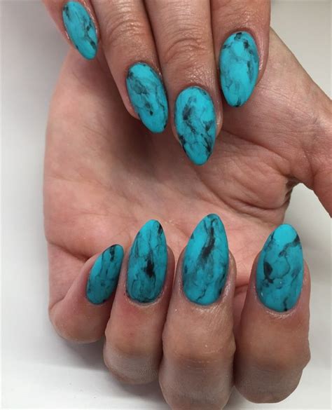 Turqoise Nails Turquoise Nail Art Turquoise Nail Designs Chevron