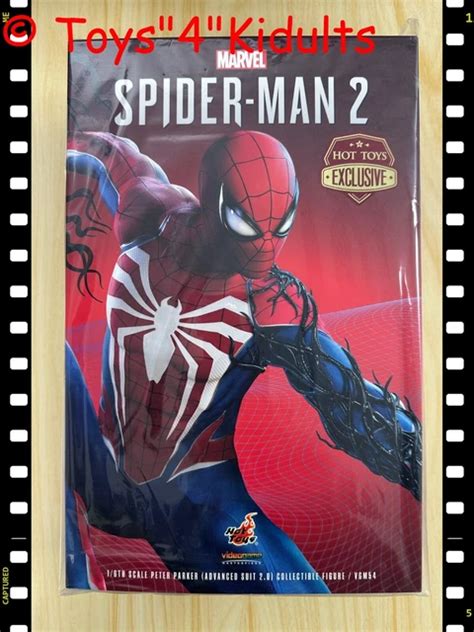 FIGURINE HOT TOYS VGM54 Marvel S Spider Man 2 Peter Parker Advanced Suit 2 0 NEUVE EUR 585 08