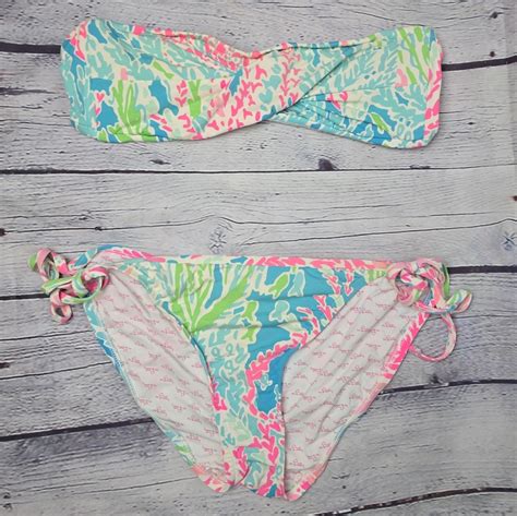 Lilly Pulitzer Let S Cha Cha Bikini Size Small Gem