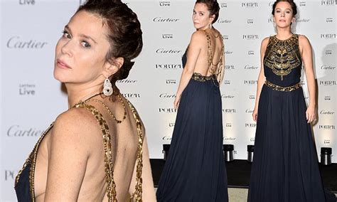 Anna Friel Flashes Side Boob At Incredible Women Letters Live Bash Daily Mail Online