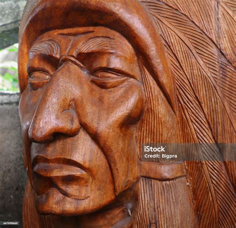 Indian Chief Carving