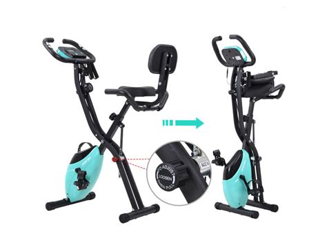 Merax vélo dappartement pliable 4 en 1 cardio fitness 10 niveaux x