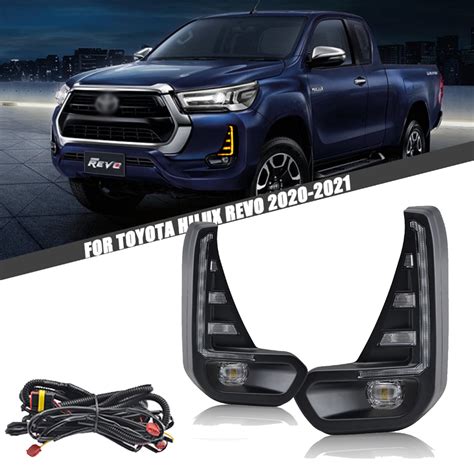 Jual Lampu Kabut DRL LED Untuk Toyota Hilux Revo 2020 2021 TY1017L2LED