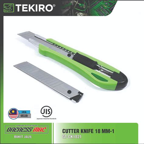 tekiro cutter knife  mm  gt ck shopee malaysia