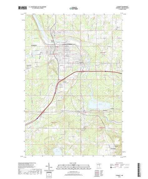 Cloquet Minnesota Us Topo Map Mytopo Map Store
