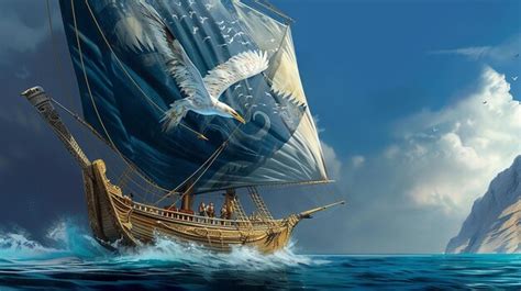 Premium Photo Fantasy War Galley Ship A Luxurious Ornate Ride