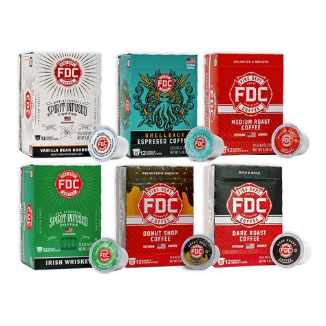 Coffee Pod Variety Pack - Six 12-Count Boxes - Fire Department Coffee