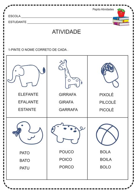 Atividade Segmentação De Palavras 2 Ano