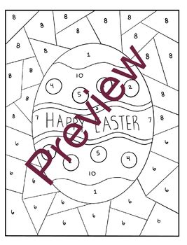 Easter Egg Two Step Equations Coloring Worksheet By Math Made Easy With