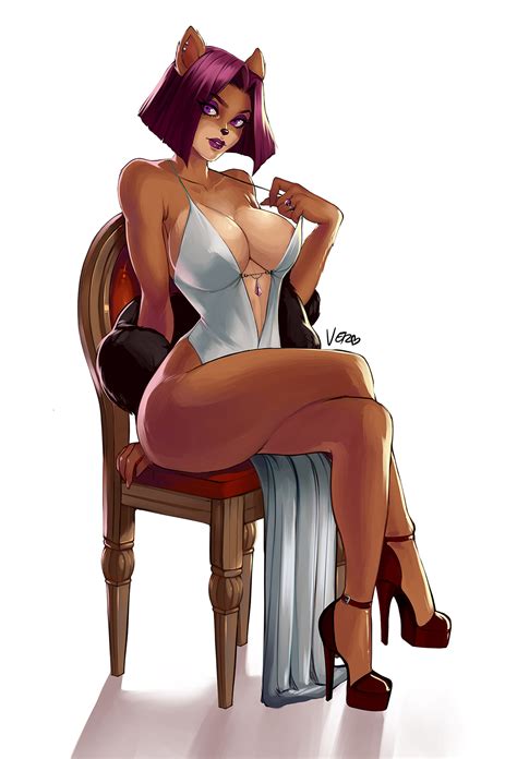 Liz Bandicoot White Dress By TheArtofVero Hentai Foundry