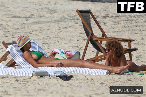 Lais Ribeiro Sexy Seen Showing Off Her Hot Tits And Ass In A Bikini At The Beach In Rio Aznude