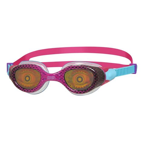 Zoggs Sea Demon Swimming Goggles Junior 6 14 Years Pink Au
