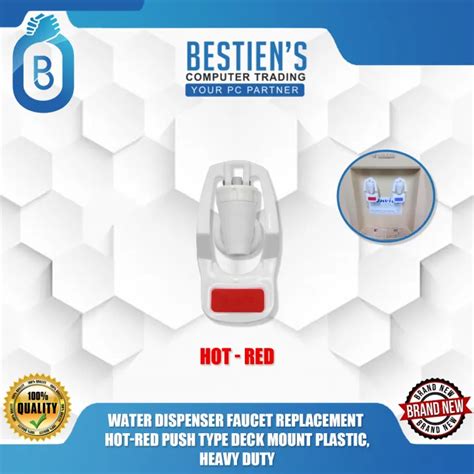 Water Dispenser Faucet Replacement Hot Red Push Type Deck Mount Plastic Heavy Duty Lazada Ph