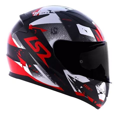 Casco Ls Rapid Ff Grow Talla Xxl Color Rojo Negro Mercadolibre