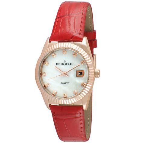 red watches  women red leather  red strap