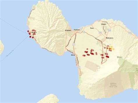 Maui Fires 2024 Map Current Location Map - Mame Stacee