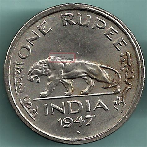 British India 1947 King George Vi Emperor One Rupee Rare Coin