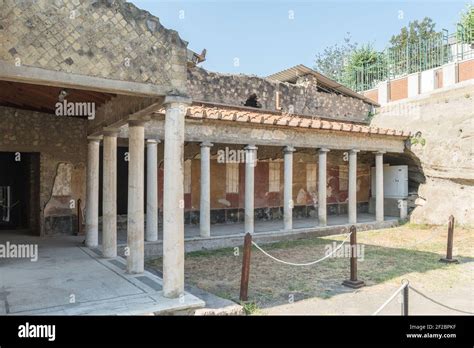 Italy, Naples, Oplontis, the villa of Poppea in the archaeological area ...