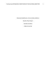 Grandm Baseline Report Docx Running Head Behavioral