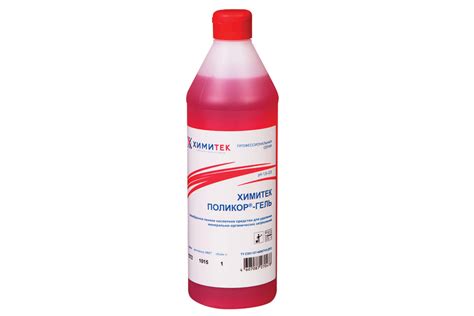 Средство для уборки сантехнических блоков ХИМИТЕК 1л ПОЛИКОР-ГЕЛЬ ...