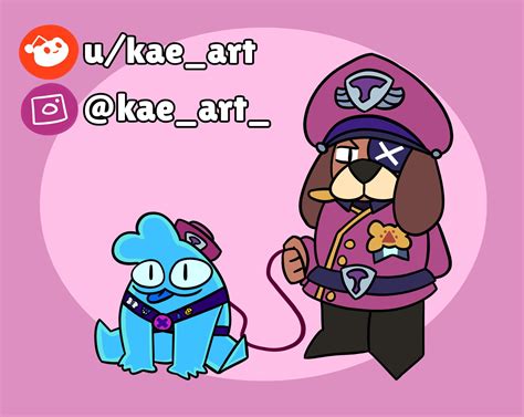 Ruffs Walking Squeak Fanart Rbrawlstars