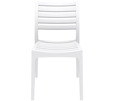 Chaise De Jardin En Plastique Ares Blanc Chaise Tabouret De Jardin But