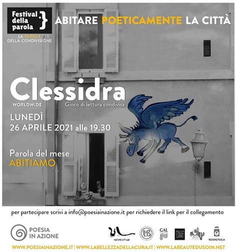 Festival Della Parola Abitare Poeticamente La Citt Tre Eventi